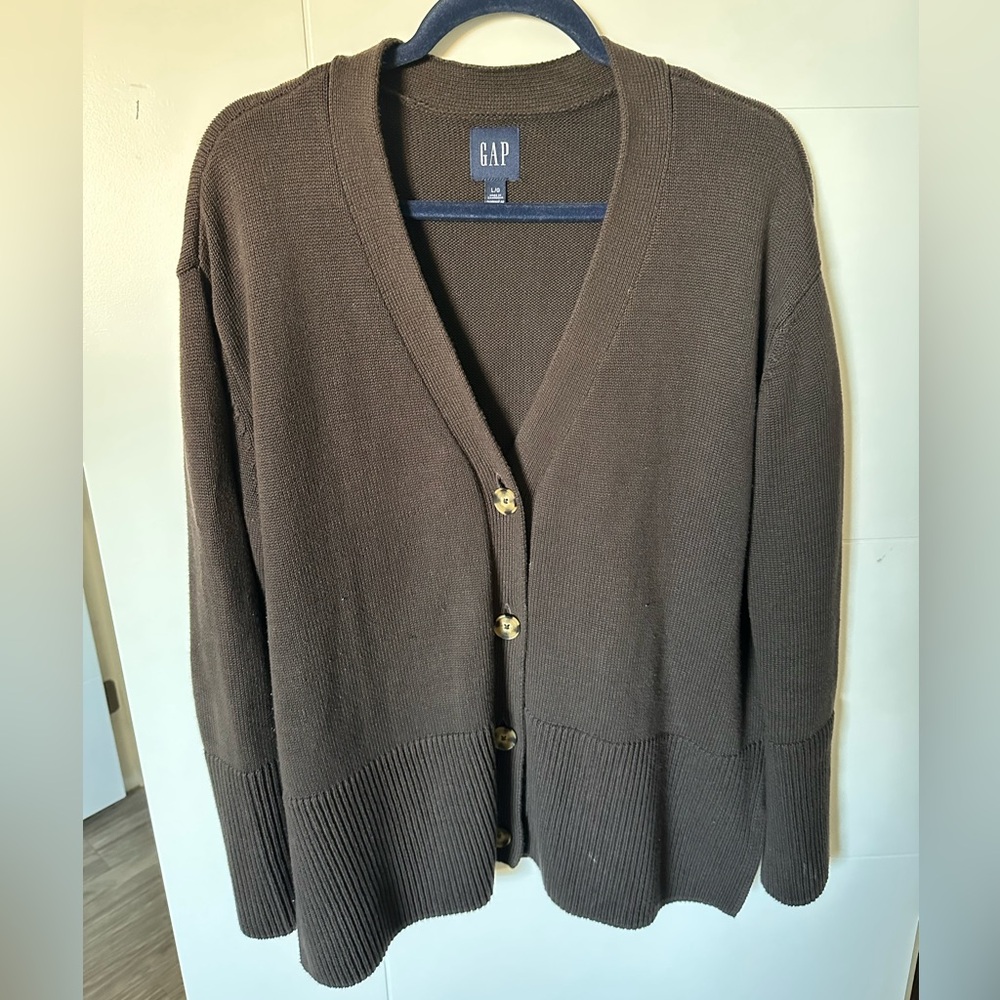 Brown GAP Cotton Cardigan